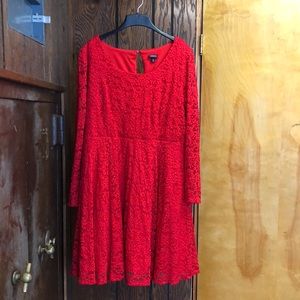 Red lace torrid dress